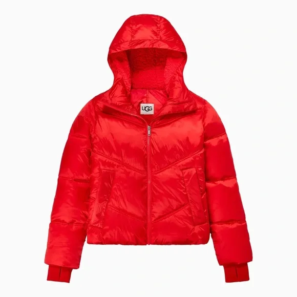 New with tags, UGG Ronney Cropped Puffer Jacket. Size L